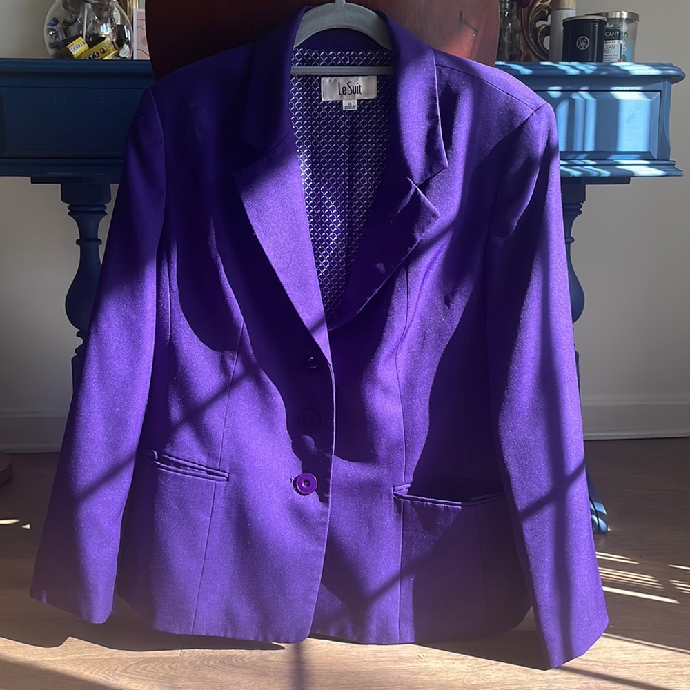 Purple suit jacket